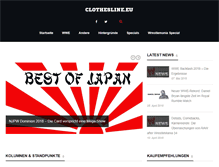 Tablet Screenshot of clothesline.eu